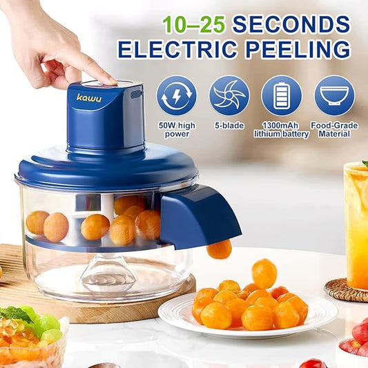 Rechargeable Electric Fruit & Vegetable Peeler – Cordless Automatic Peeler for Potatoes, Apples & More