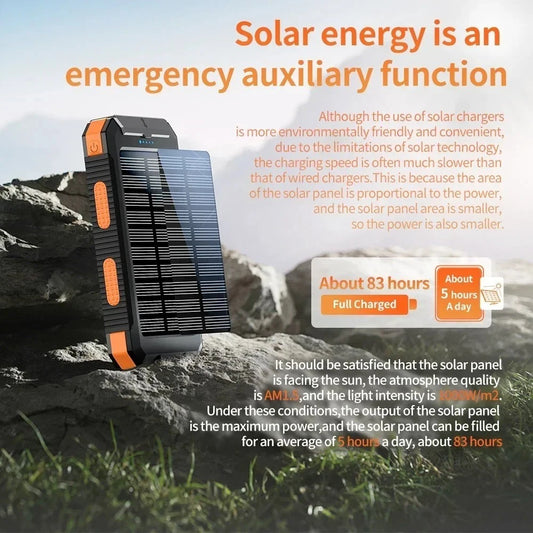 X-Treme 20,000mAh Solar Power Bank with Dual USB and Flashlight – image 2