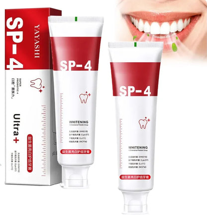 YAYASHI SP-4 Ultra Whitening Probiotic Toothpaste – Fresh Breath, Stain Removal, Enamel-Safe Daily Oral Care