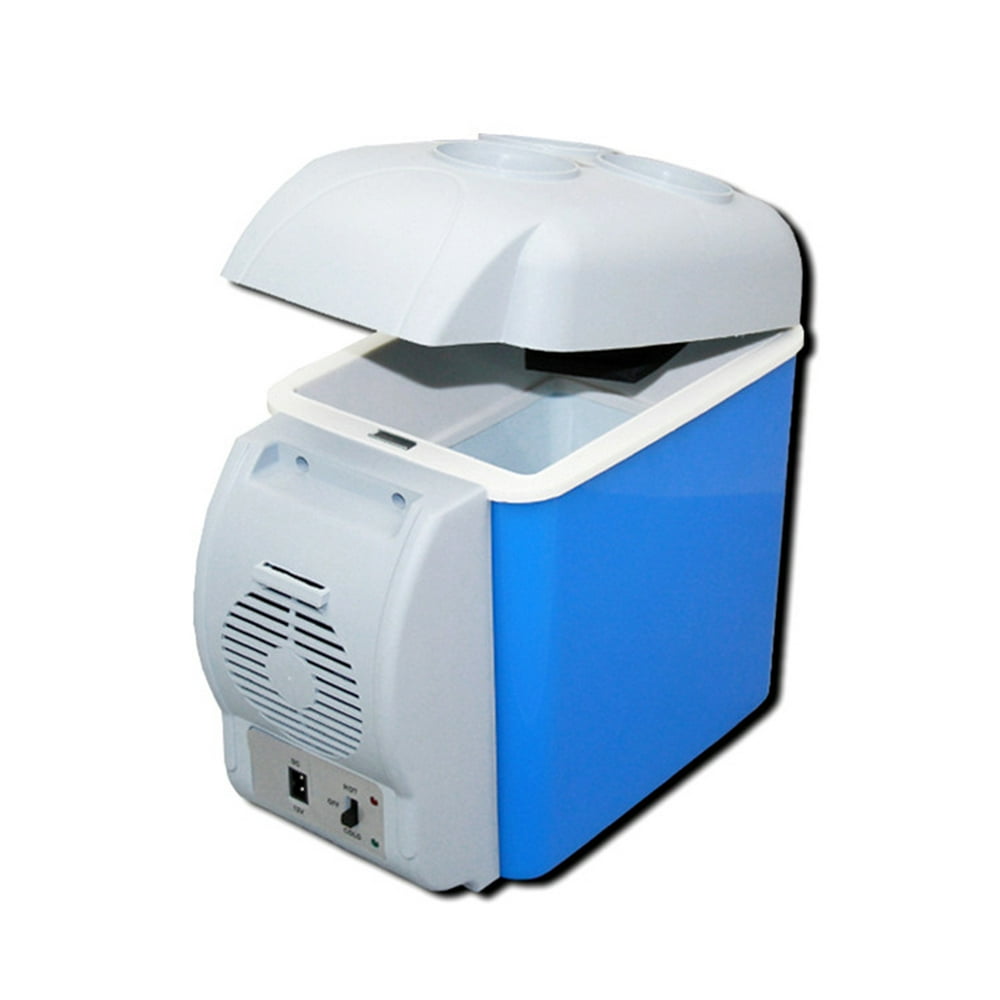 WANLECY 12V 7.5L Mini Car Fridge Cooler & Warmer – Blue – image 1