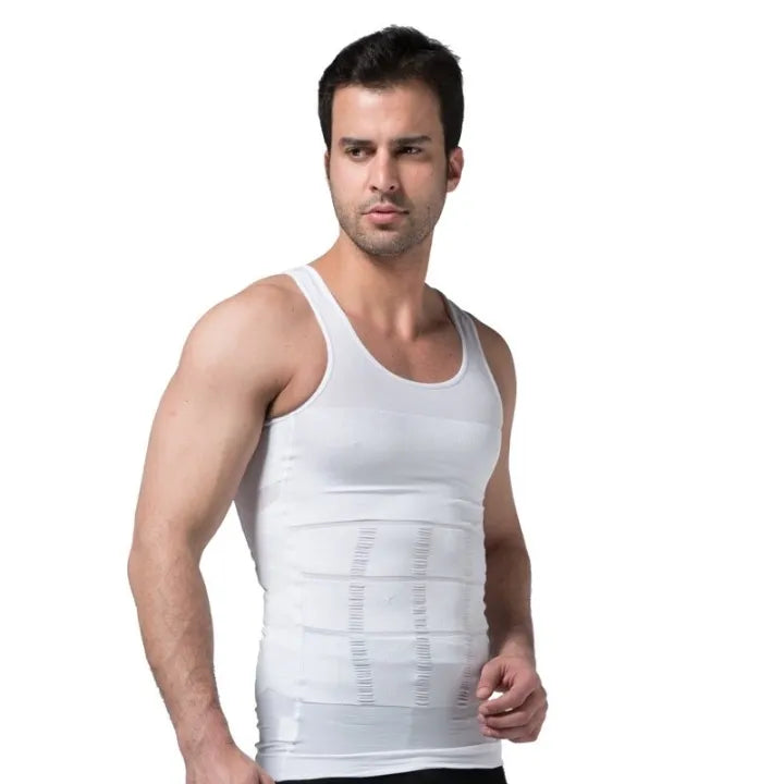 Slim N Lift Men’s Compression Shaper Vest – White – image 2