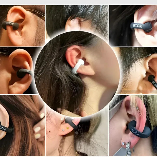 ambie Sound Earcuffs True Wireless Open-Ear Earbuds – Black – image 4