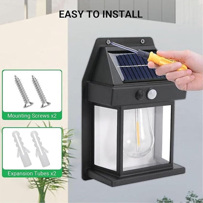 Solar Interaction Wall Lamp with Motion Sensor