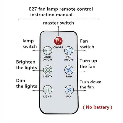LED Smart Fan Light with Remote