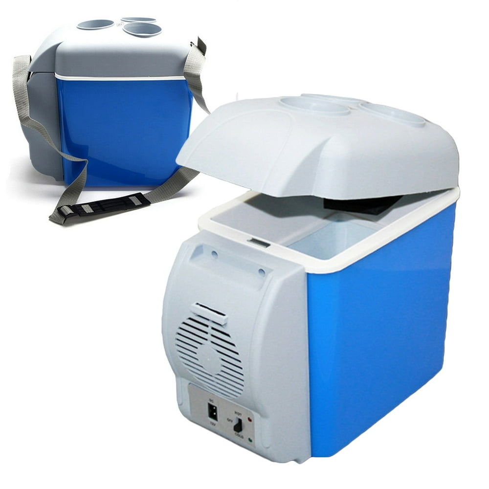 WANLECY 12V 7.5L Mini Car Fridge Cooler & Warmer – Blue – image 4