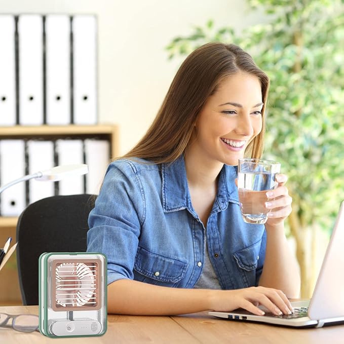 Portable Spray Fan with Water Mist