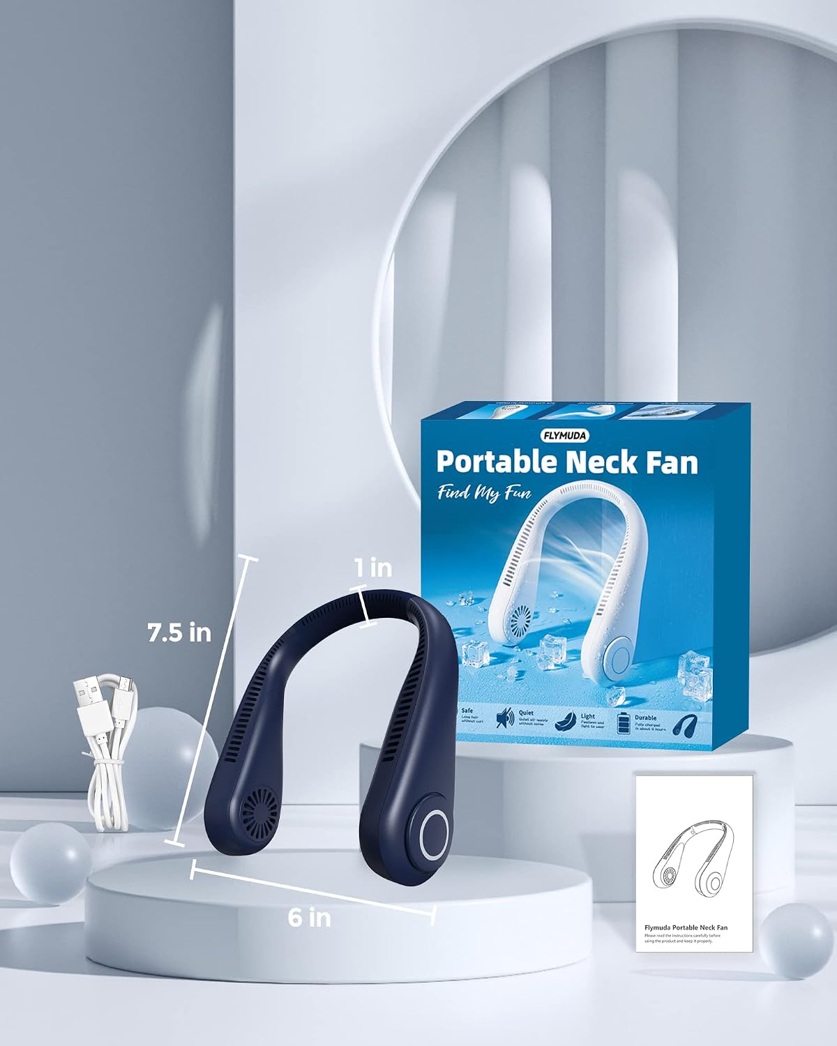 Rechargeable Bladeless Neck Fan