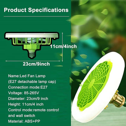 LED Smart Fan Light with Remote
