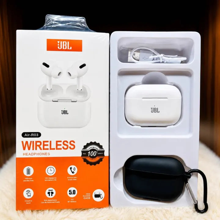 Air R03 Bluetooth 5.0 True Wireless Earbuds with Silicone Case – image 1
