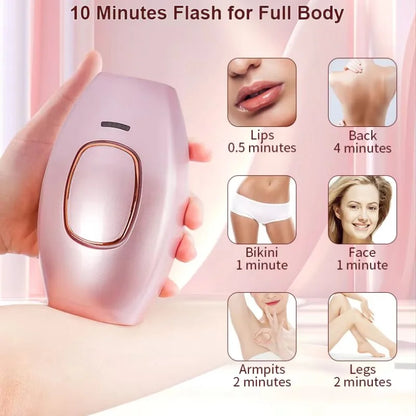 IPL Laser Hair Removal Device for Women & Men | At-Home Permanent Hair Reduction | Painless Body & Face Epilator