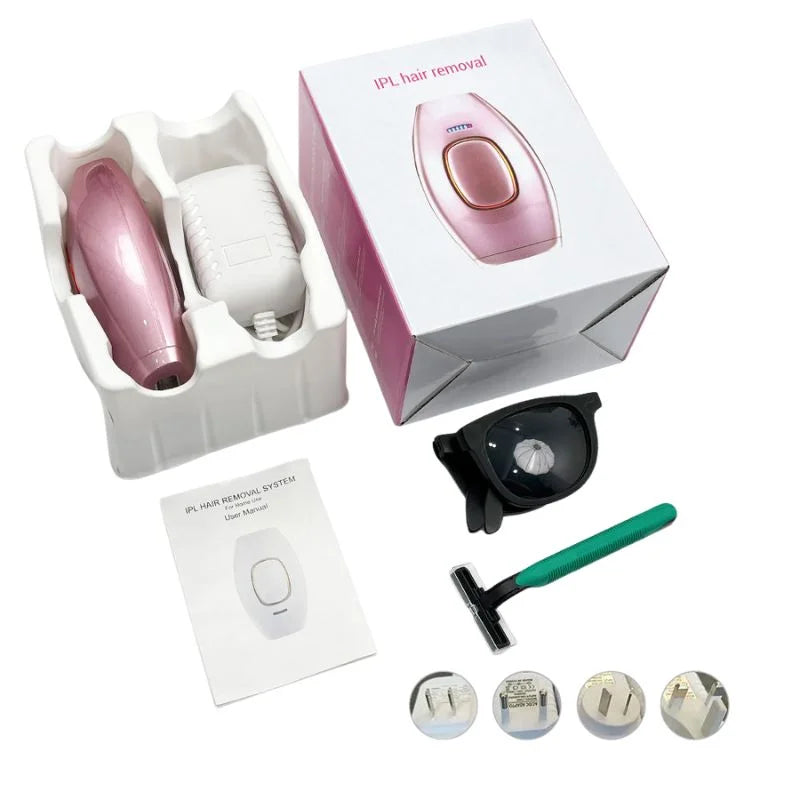 IPL Laser Hair Removal Device for Women & Men | At-Home Permanent Hair Reduction | Painless Body & Face Epilator
