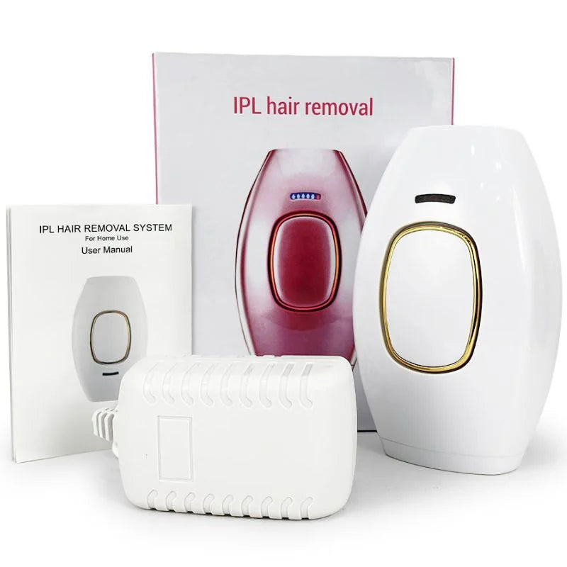 IPL Laser Hair Removal Device for Women & Men | At-Home Permanent Hair Reduction | Painless Body & Face Epilator
