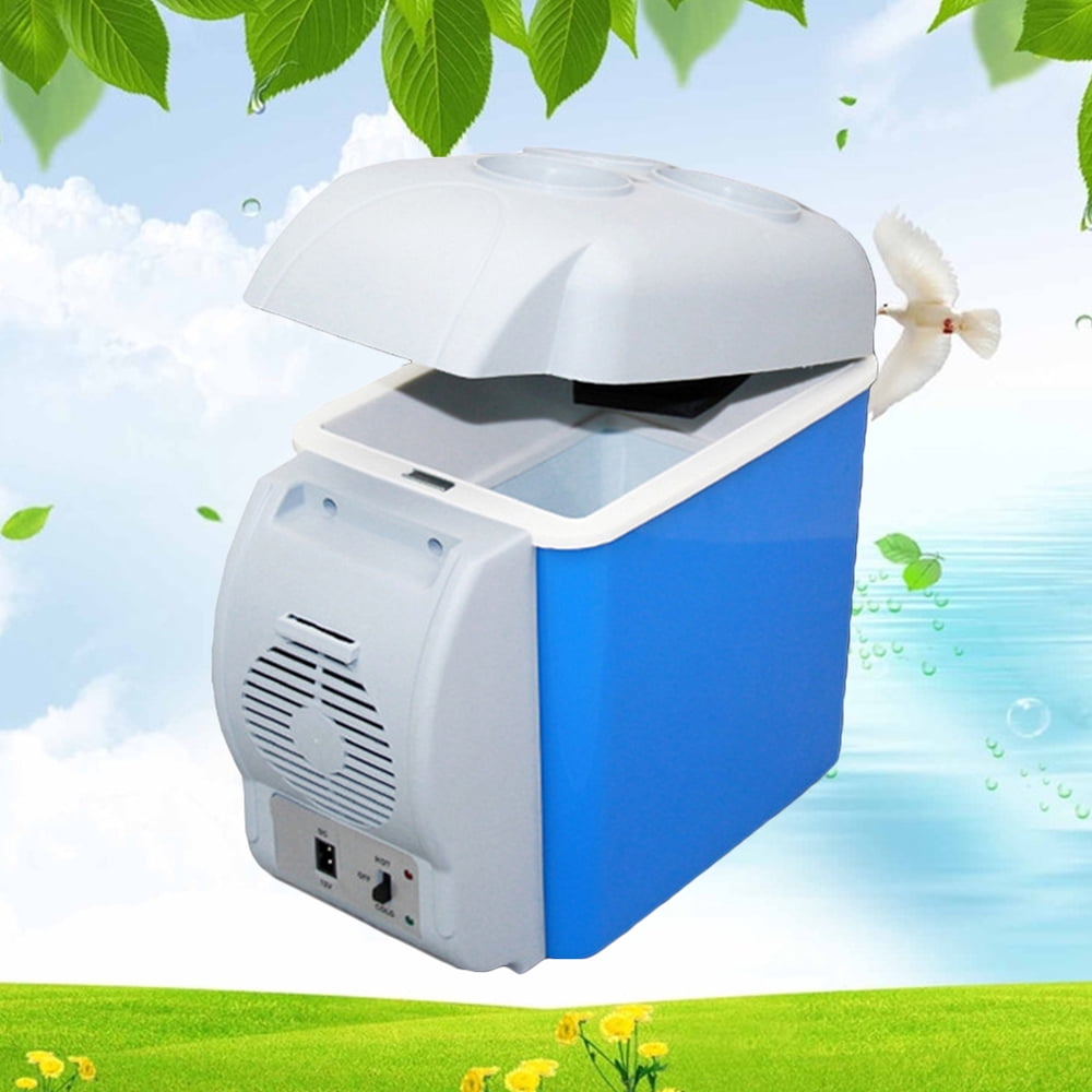 WANLECY 12V 7.5L Mini Car Fridge Cooler & Warmer – Blue – image 5