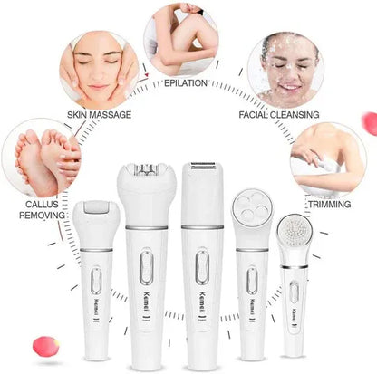 Kemei 5-in-1 Beauty Tools Kit
