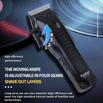 Kemei KM-1136 LCD Display Hair Clipper