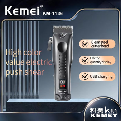 Kemei KM-1136 LCD Display Hair Clipper