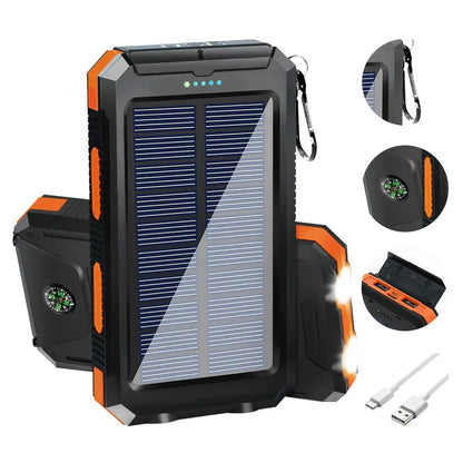 X-Treme 20,000mAh Solar Power Bank with Dual USB and Flashlight – image 1