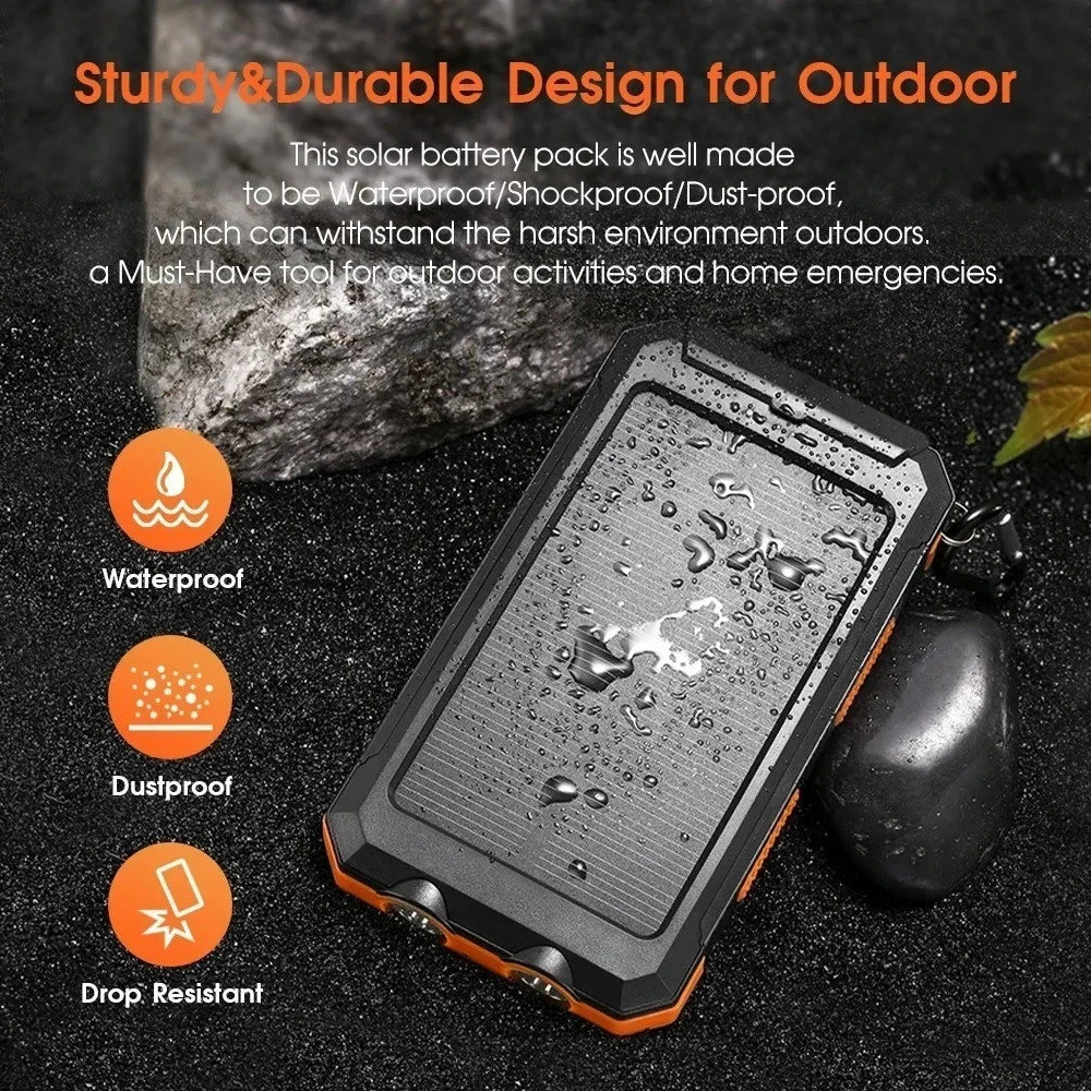 X-Treme 20,000mAh Solar Power Bank with Dual USB and Flashlight – image 5