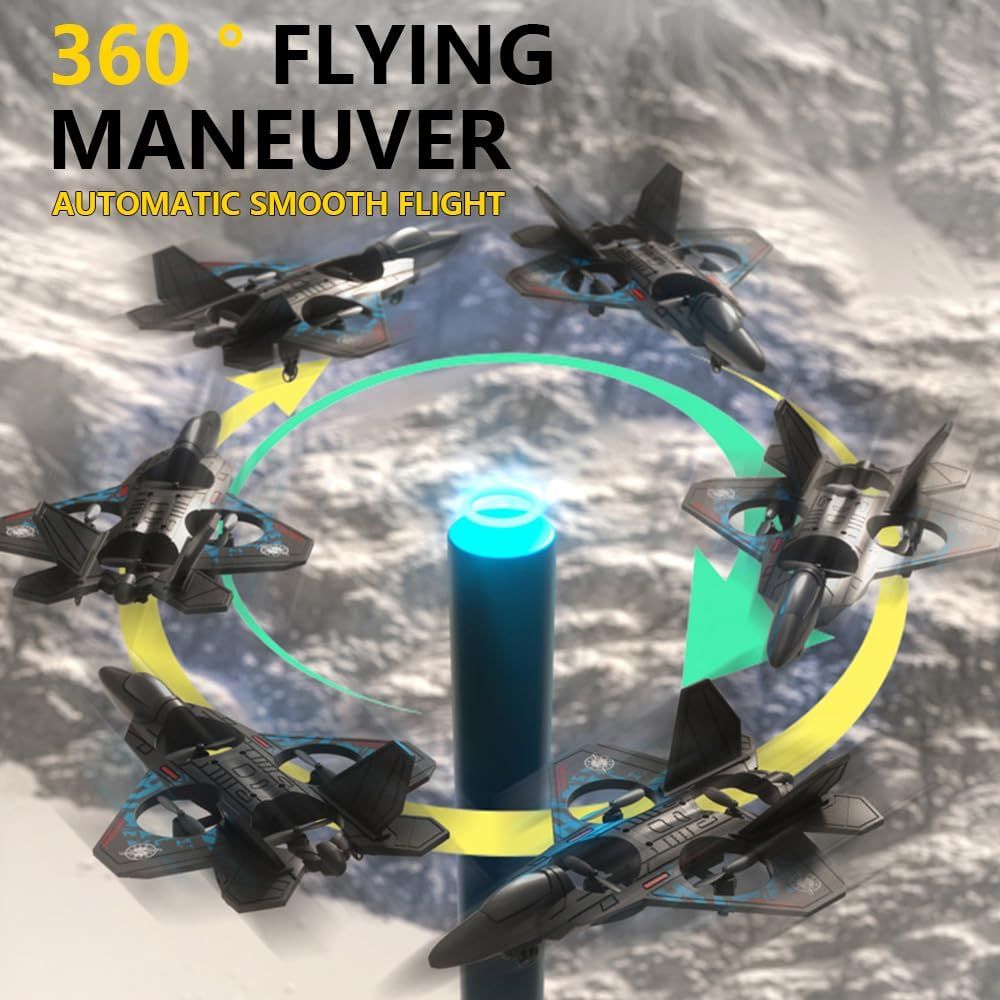 LO712 Flying Fighter Jet RC Airplane Drone – Rechargeable Battery, Durable Build, Easy Remote Control for Kids & Beginners