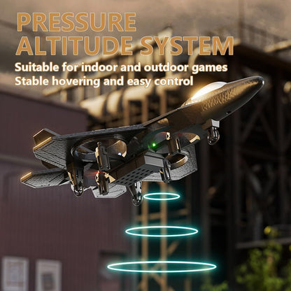 LO712 Flying Fighter Jet RC Airplane Drone – Rechargeable Battery, Durable Build, Easy Remote Control for Kids & Beginners